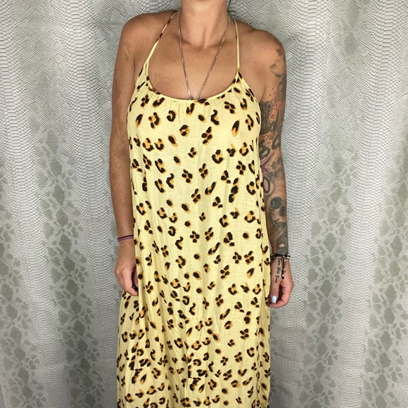 Mink pink long cheetah thick maxi dress 4FOR 60 - Picture 2 of 6